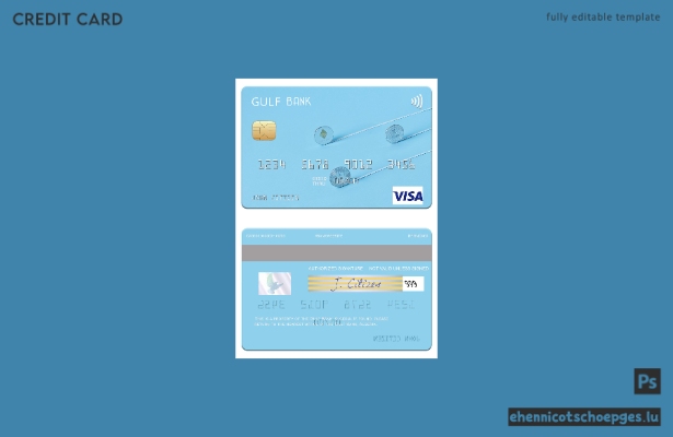 Beispielvorschau der Visa-Karte der Algeria Gulf Bank